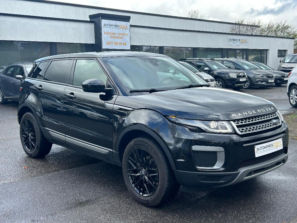Range Rover Evoque 2.0D, 2016, 144.630km, Euro 6b, Garantie, Auto's, Land Rover, Voorwielaandrijving, 4 cilinders, Zwart, Leder
