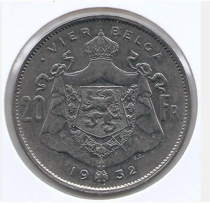 België: 4 belga 1932 VL (A) = morin 379 (A), Verzenden, Losse munt