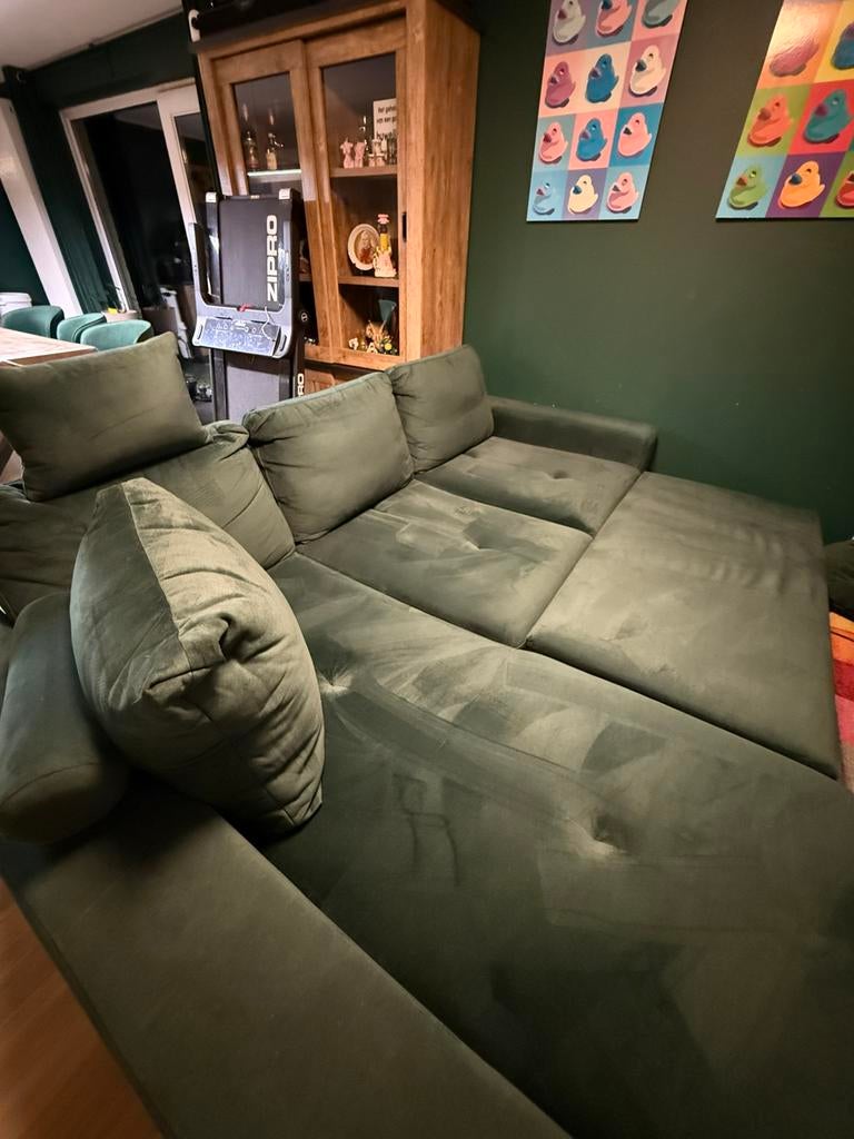 Hoekzetel hoeksalon groen, Ophalen, Zo goed als nieuw