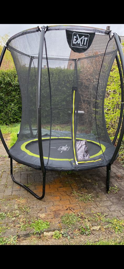 Trampoline EXIT Toys avec filet de sécurité - Bon état, Kinderen en Baby's, Speelgoed | Buiten | Trampolines, Ophalen, Gebruikt
