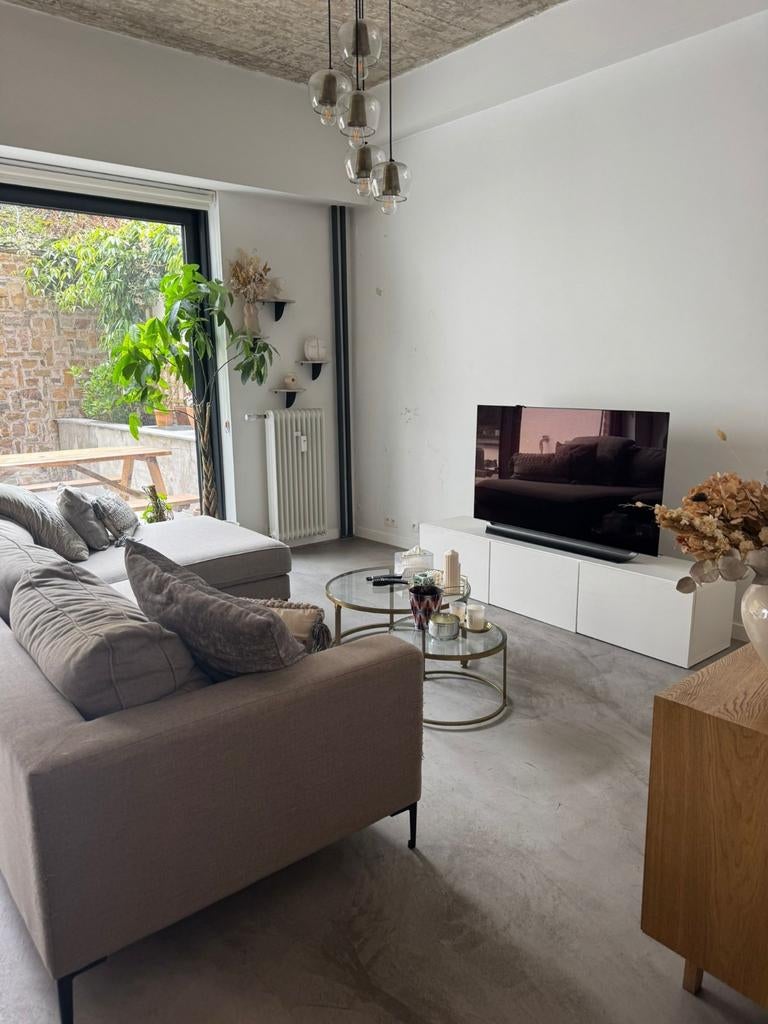 3-zitbank Bologna - Overstock/Juntoo lichtgrijs stof, Huis en Inrichting, Zetels | Zetels, Ophalen