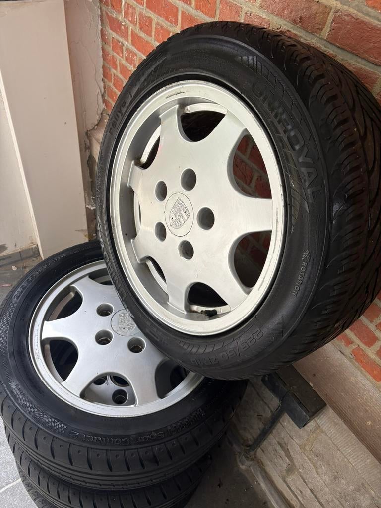 Jantes Porsche originales 16 pouces avec pneus, Autos : Pièces & Accessoires, Pneus & Jantes, Enlèvement, 16 pouces, Pneu(s)