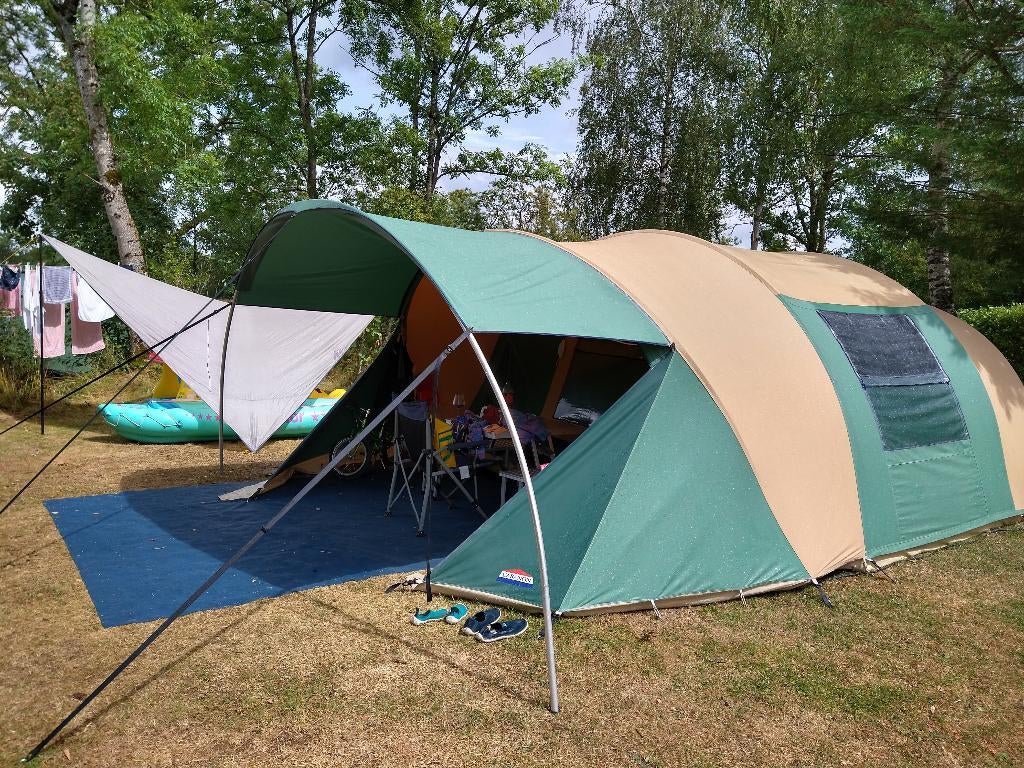 Biscaya 440 CABANON - KATOEN, Caravans en Kamperen, Tenten, Ophalen, Gebruikt, Tot en met 6