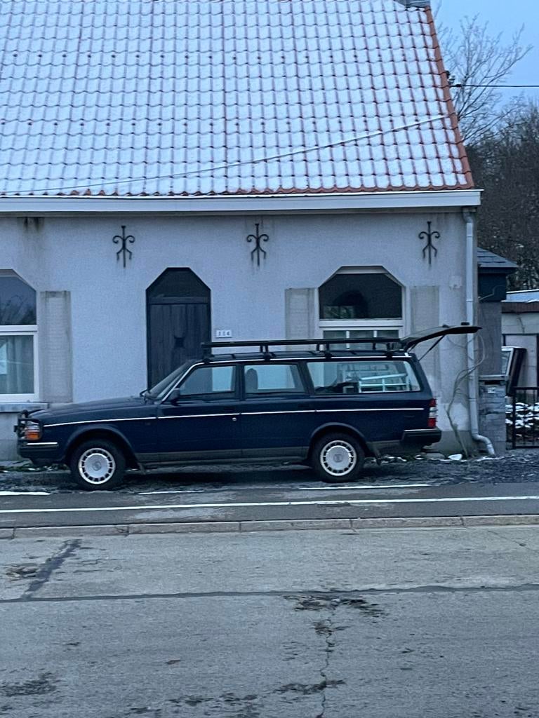 Volvo 245 1992, Auto's, 4 cilinders, Blauw, Trekhaak, 5 deurs