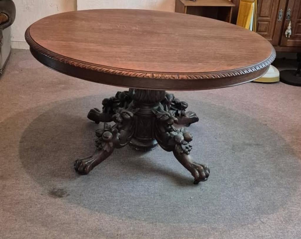 Guéridon de chasse d'exception Genestin Fourmies > 322cm, Antiquités & Art, Enlèvement