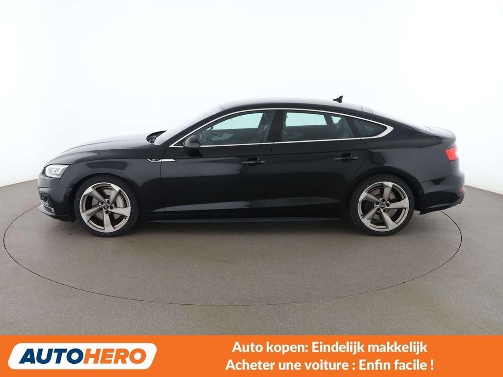 Audi A5 2.0 TFSI quattro S-Line (bj 2017, automaat), Auto's, Zwart, 1984 cc, Alcantara, Zwart