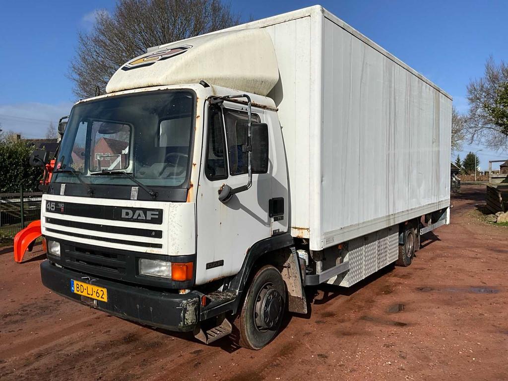 1996 Daf 45 180 Ti Vrachtwagen met opbouw, Auto's, Vrachtwagens, Euro 2, Overige brandstoffen, Bedrijf, DAF