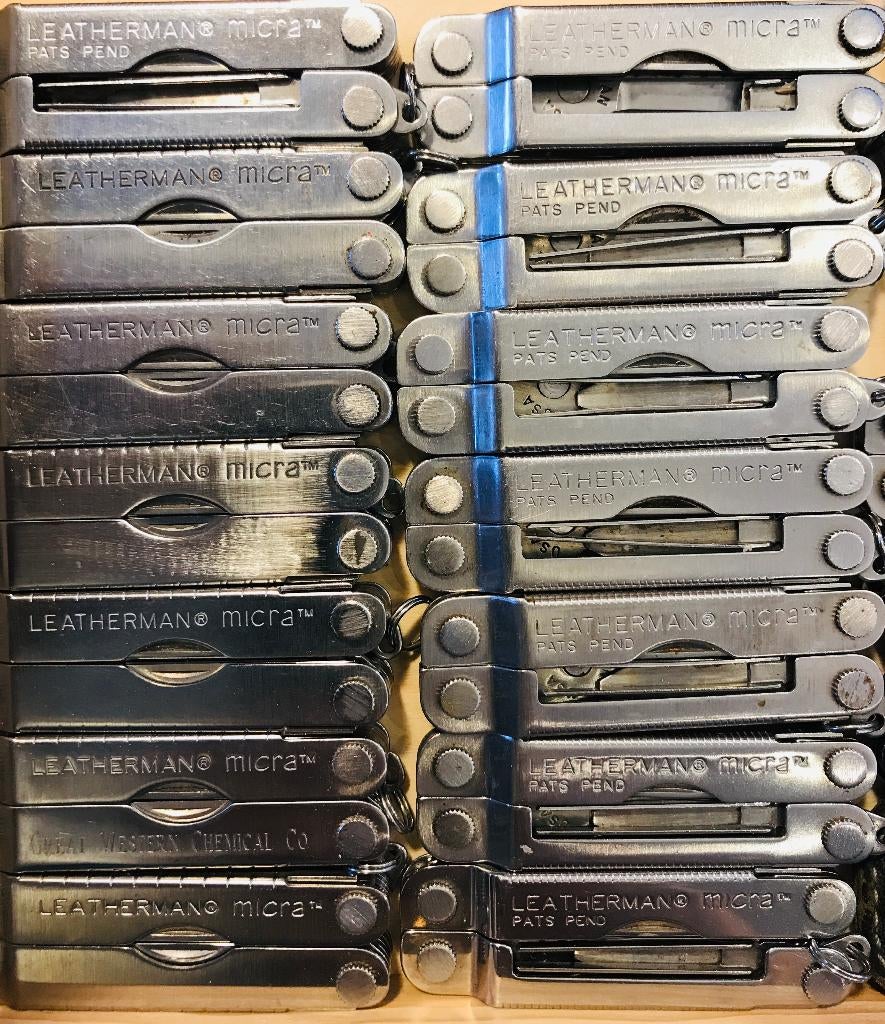 Leatherman Micra multitool -10 functies- Sleutelhanger, Caravans en Kamperen, Kampeergereedschap, Gebruikt, Ophalen of Verzenden