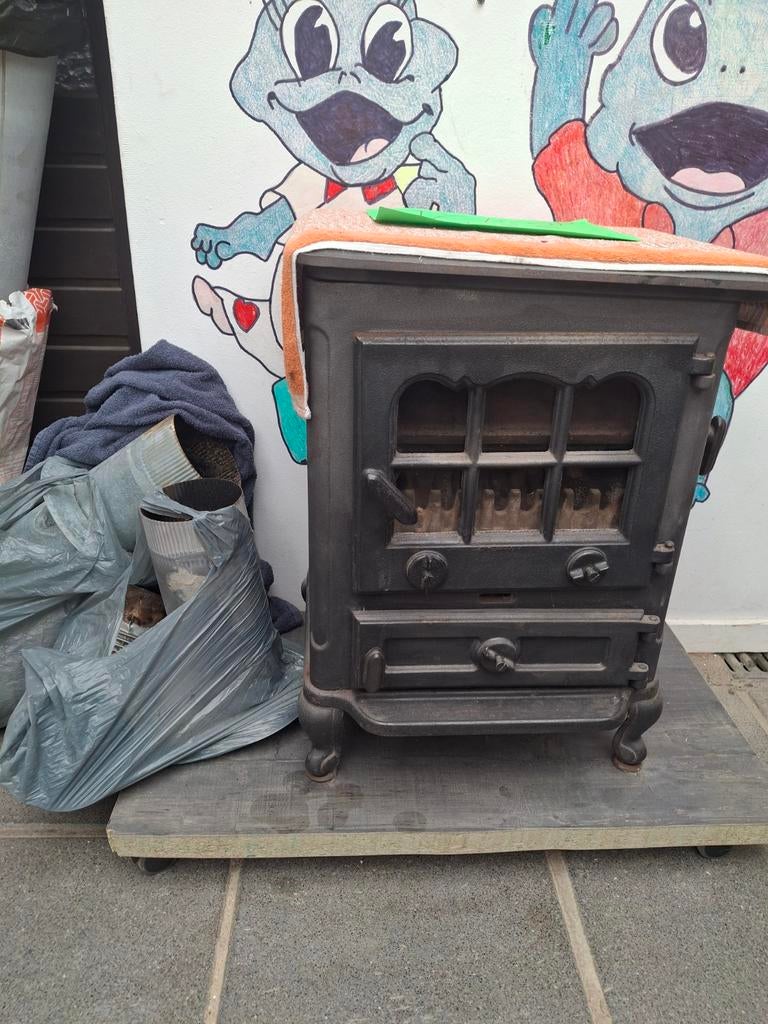 Hout/Kolen kachel, Huis en Inrichting, Ophalen, Gebruikt, Houtkachel, Vrijstaand