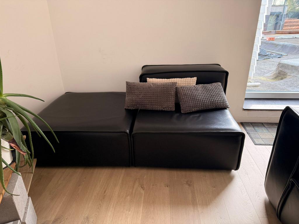 Zetel 4 delig (BoConcept), Ophalen, Zo goed als nieuw, Leer