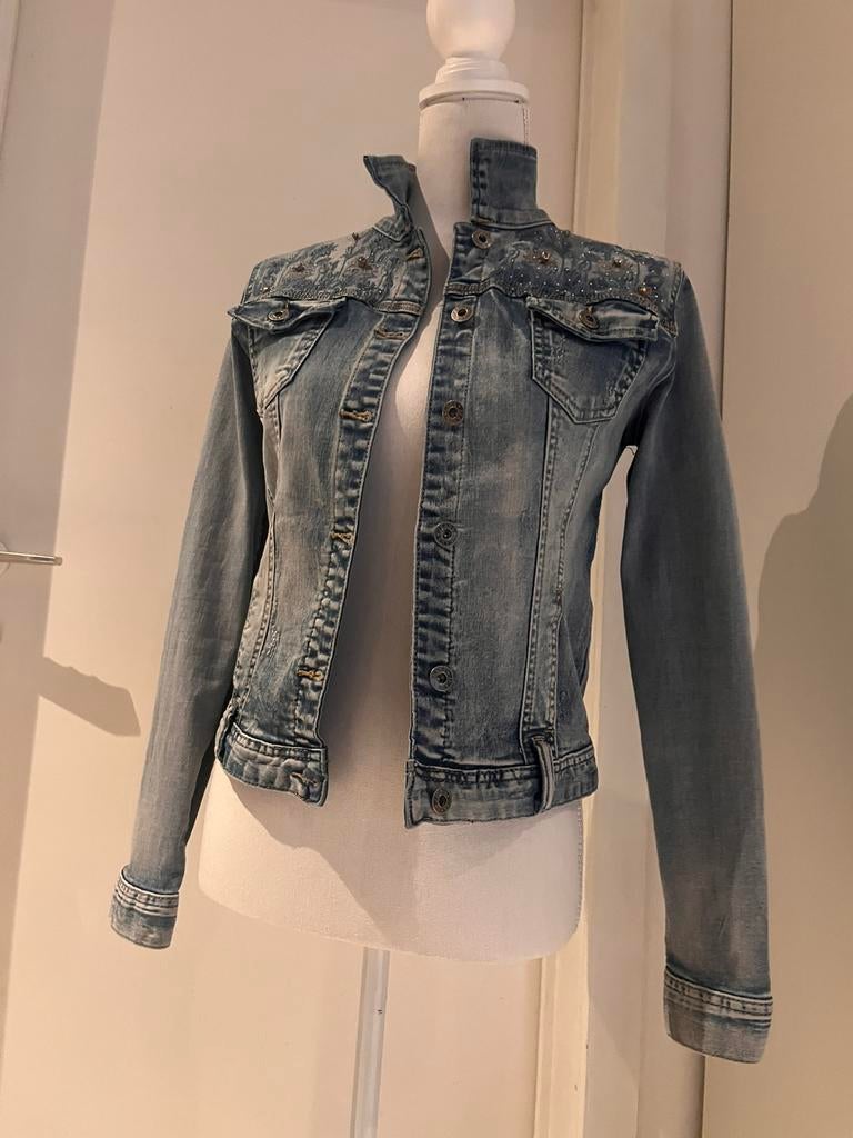 Sportieve mooie Jeans jas., Kleding | Dames, Ophalen, Zo goed als nieuw