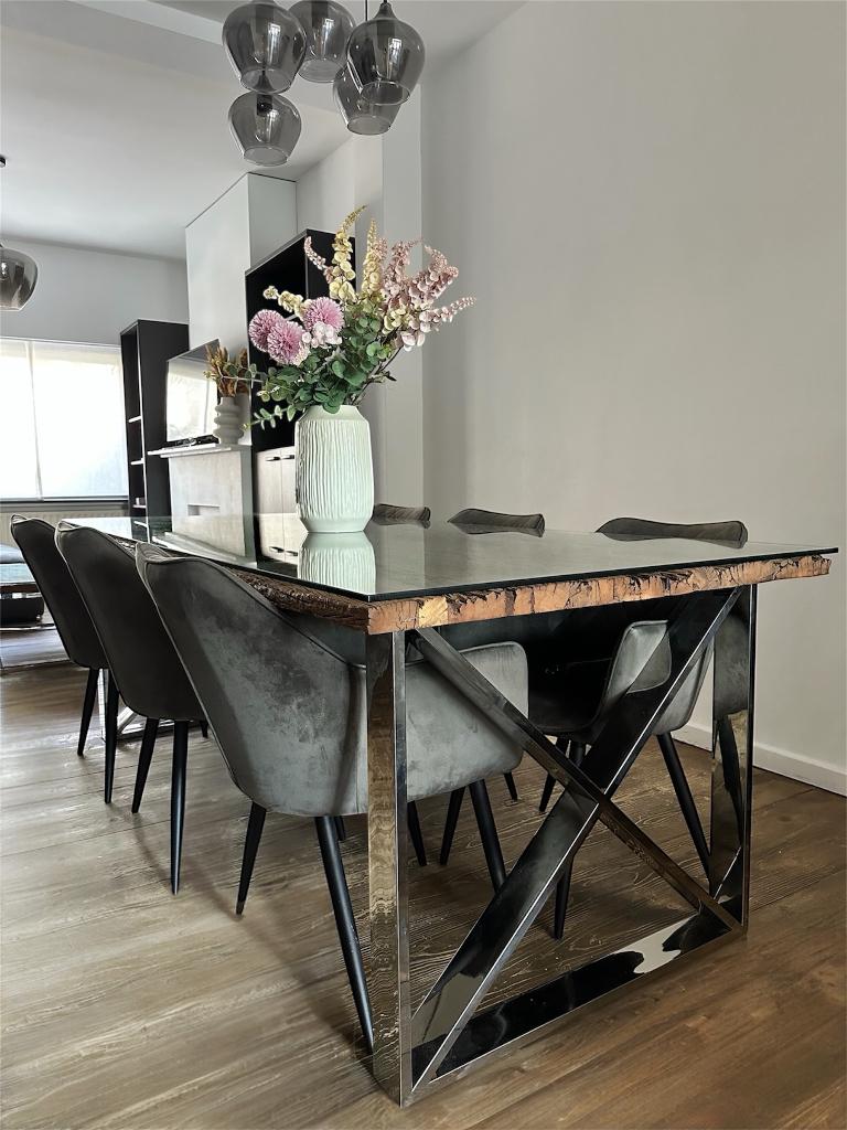 Eettafel, Huis en Inrichting, Tafels | Eettafels, Ophalen, Eric Kuster, Zo goed als nieuw, Vijf personen of meer