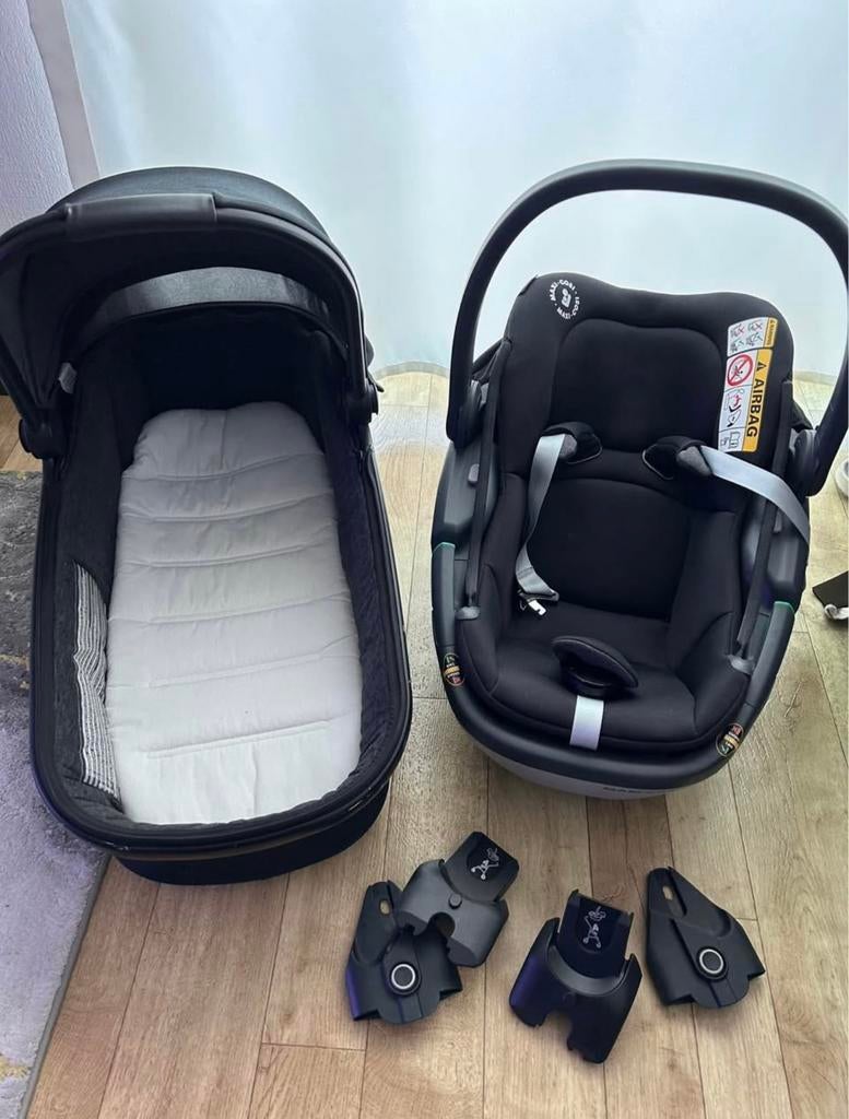 Maxi-Cosi + Reiswieg + Adapters te koop!, Enlèvement, Comme neuf, Maxi-Cosi
