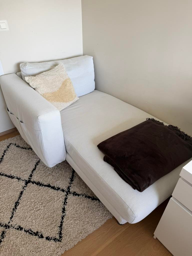 Chaise longue Ikea beige/gris, Maison & Meubles, Canapés | Sofas & Chaises Longues, Comme neuf, Une personne, Enlèvement