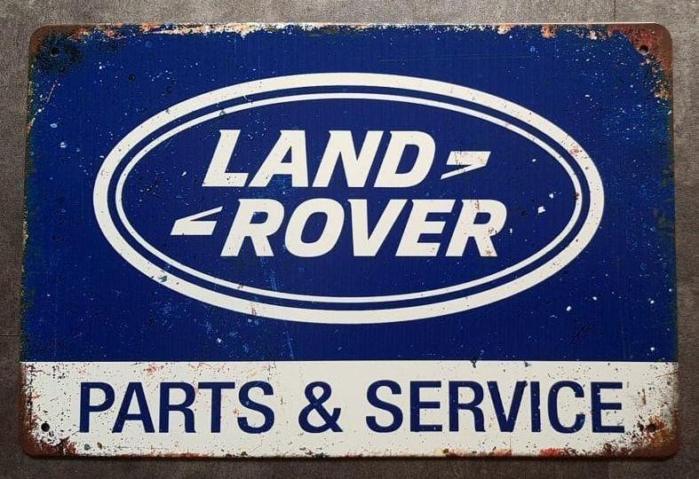 LAND ROVER PARTS & SERVICE RECLAME DECORATIE BORD E/A SALE, Verzamelen, Ophalen of Verzenden, Nieuw, Reclamebord