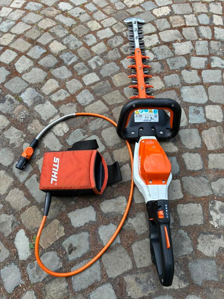 Stihl HSA 94R /600mm + gordeltas, Jardin & Terrasse, Enlèvement, Comme neuf, Batterie
