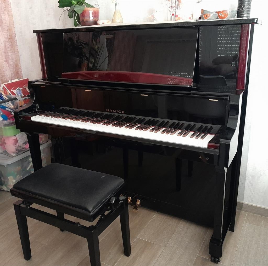 Piano Samick WSU 131, Muziek en Instrumenten, Piano's, Ophalen, Zwart, Piano