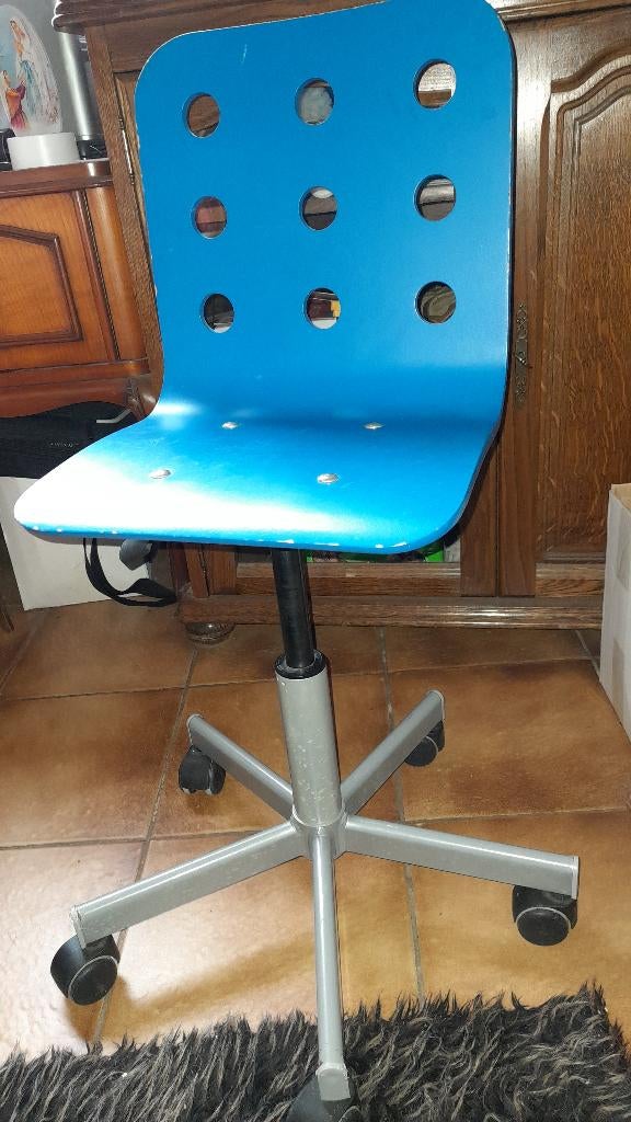 Chaise de bureau pour enfant, Enlèvement, Utilisé, Bleu, Chaise de bureau