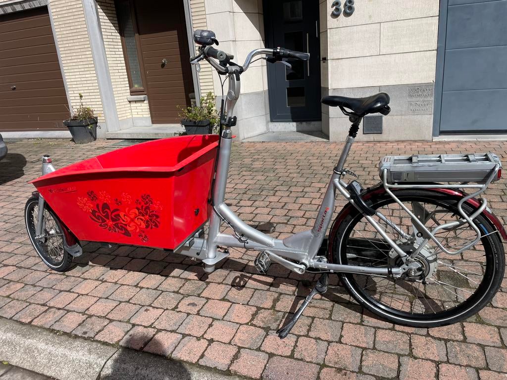 Sparta E-Kargo elektrische bakfiets, Fietsen en Brommers, Fietsen | Bakfietsen, Gebruikt, Huif, 2 kinderen, Ophalen