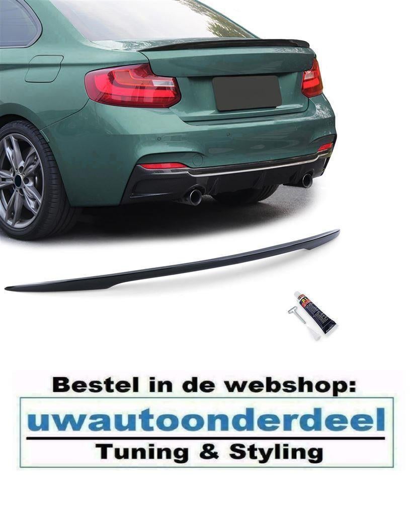 Spoiler Achterklep Glans Zwart Voor Bmw 2 Serie F22 F23, Auto diversen, Tuning en Styling, Verzenden
