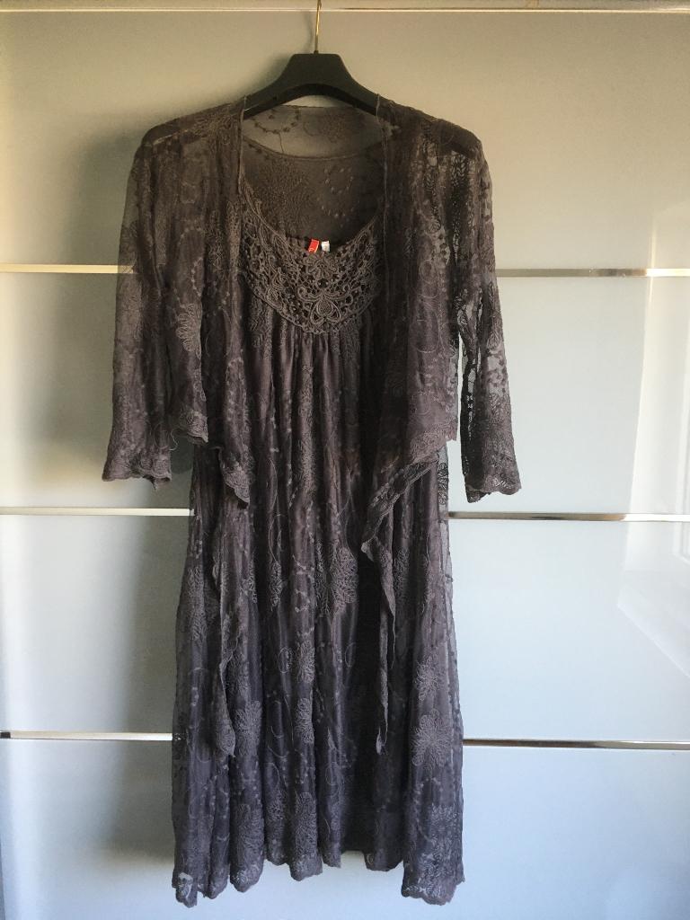 Suitekleed/avondjurk/feestkledij, Kleding | Dames, Ophalen, Maat 46/48 (XL) of groter, Cocktailjurk, Grijs