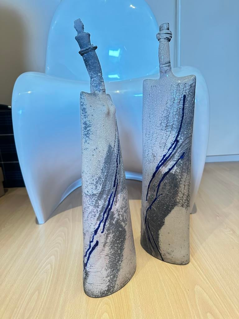 Keramiek beelden handgemaakt , jaren 80’, Raku, Ophalen