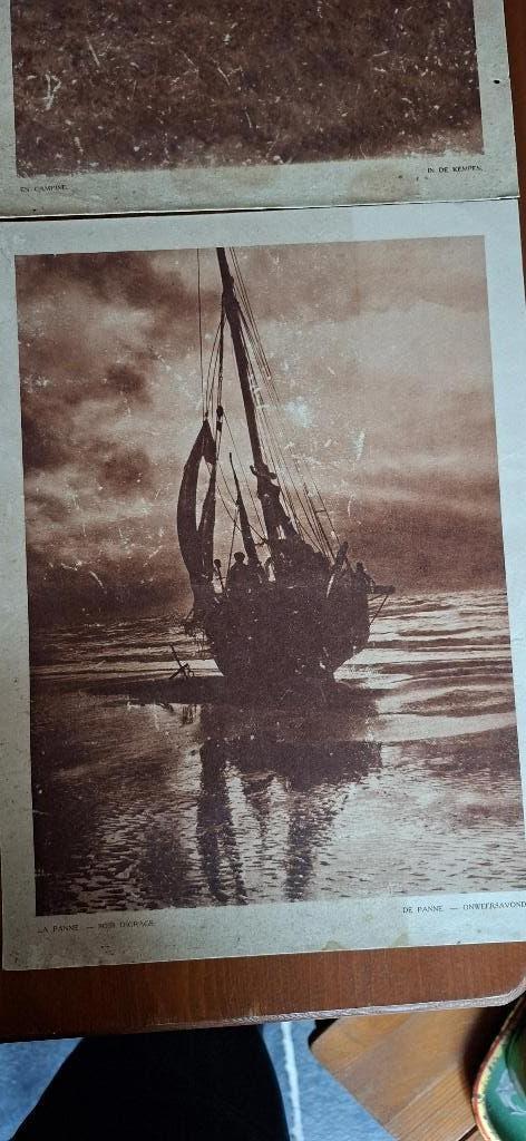 5 oude omgevings foto's 27x32 cm, Verzamelen, Ophalen, Voor 1940, Gebruikt, Prent