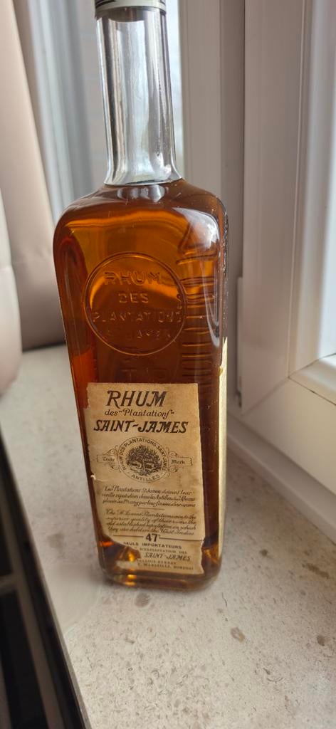 Oude fles rhum Saint James, Verzamelen, Wijnen, Ophalen