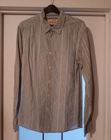 Chemise blanc & bleu Esprit L, Vêtements | Hommes, Chemises, Porté, Tour de cou 41/42 (L), Bleu, Enlèvement ou Envoi