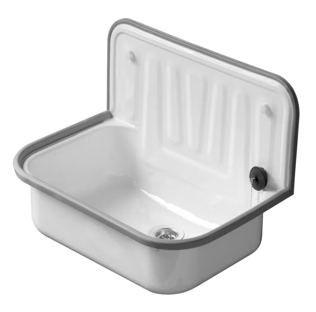 Evier en acier, Maison & Meubles, Neuf, Enlèvement, Blanc, Moins de 50 cm