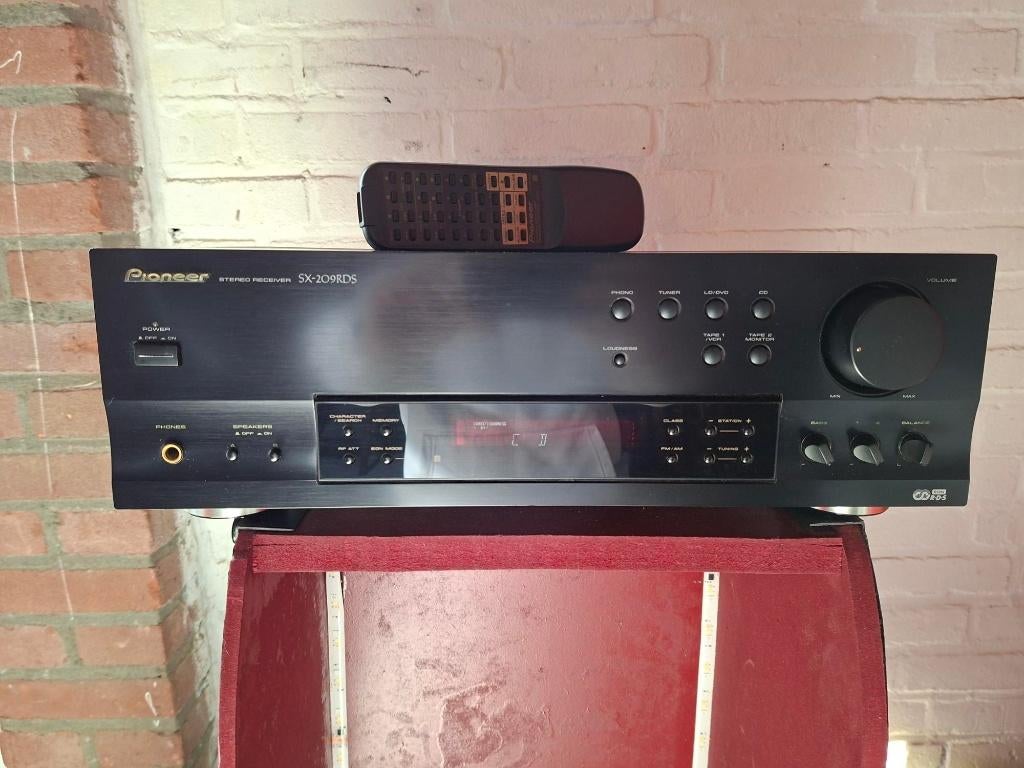 Pioneer SX209RDS stereo receiver met afstandsbediening, Audio, Tv en Foto, Versterkers en Ontvangers, Ophalen, Gebruikt, Pioneer
