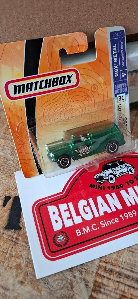 MINI AUSTIN VAN 1965 Green MATCHBOX Neuf s/carton Blister, Ophalen of Verzenden, Nieuw, Auto