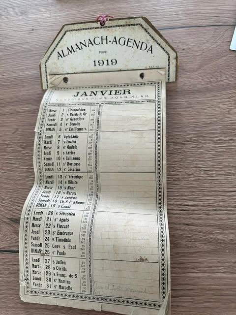 almanach agenda 1919, Gebruikt, Almanach, Info@lamanch.19, Ophalen of Verzenden