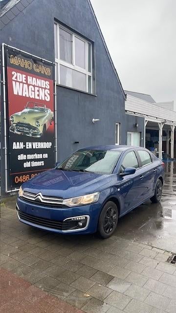 Citroen C-Elysee 1.2 Benzine Euro6B 1ste Eigenaar 54000km, Auto's, Citroën, Blauw, Bedrijf, 5 deurs, Parkeersensor