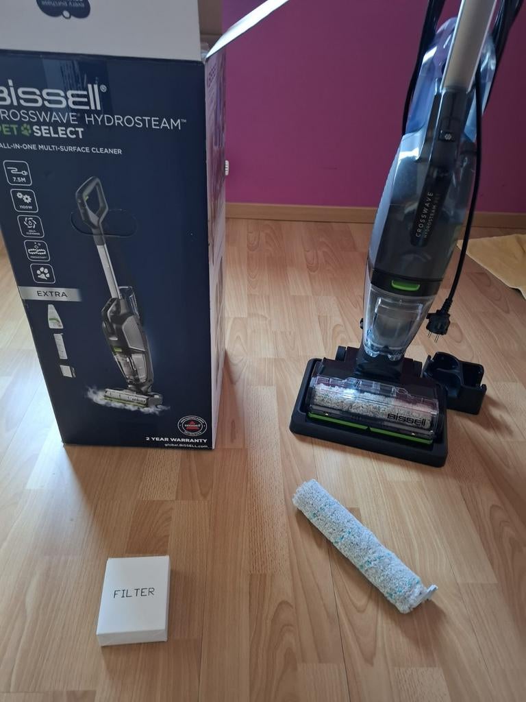 BISSELL vloerreiniger crosswave hydrosteam pet select, Enlèvement ou Envoi, Aspirateur robot