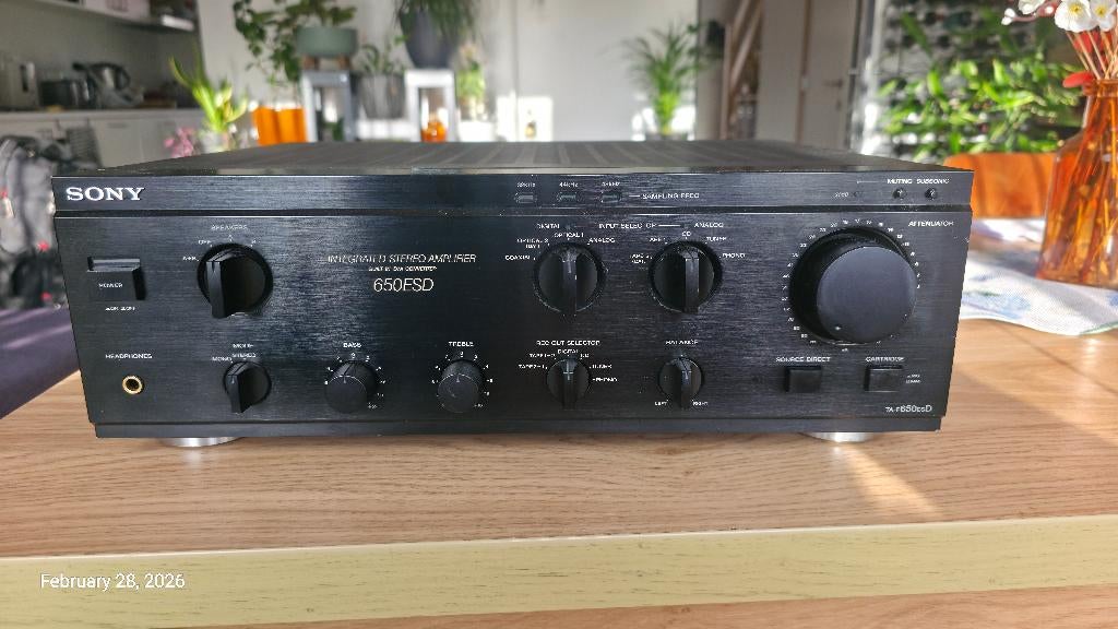 Sony TA 650 esd, Audio, Tv en Foto, Versterkers en Ontvangers, Ophalen of Verzenden, Zo goed als nieuw, 60 tot 120 watt, Sony