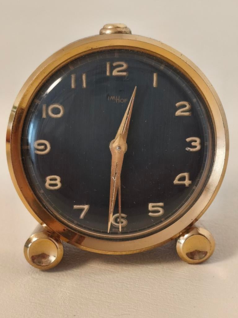 Réveil mécanique vintage et collector Imhof Swiss numéroté, Envoi