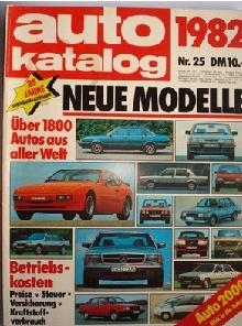 Auto Motor und Sport Autokatalog Modelljahr 1982 1800 Autos, Livres, Envoi, Utilisé, Général