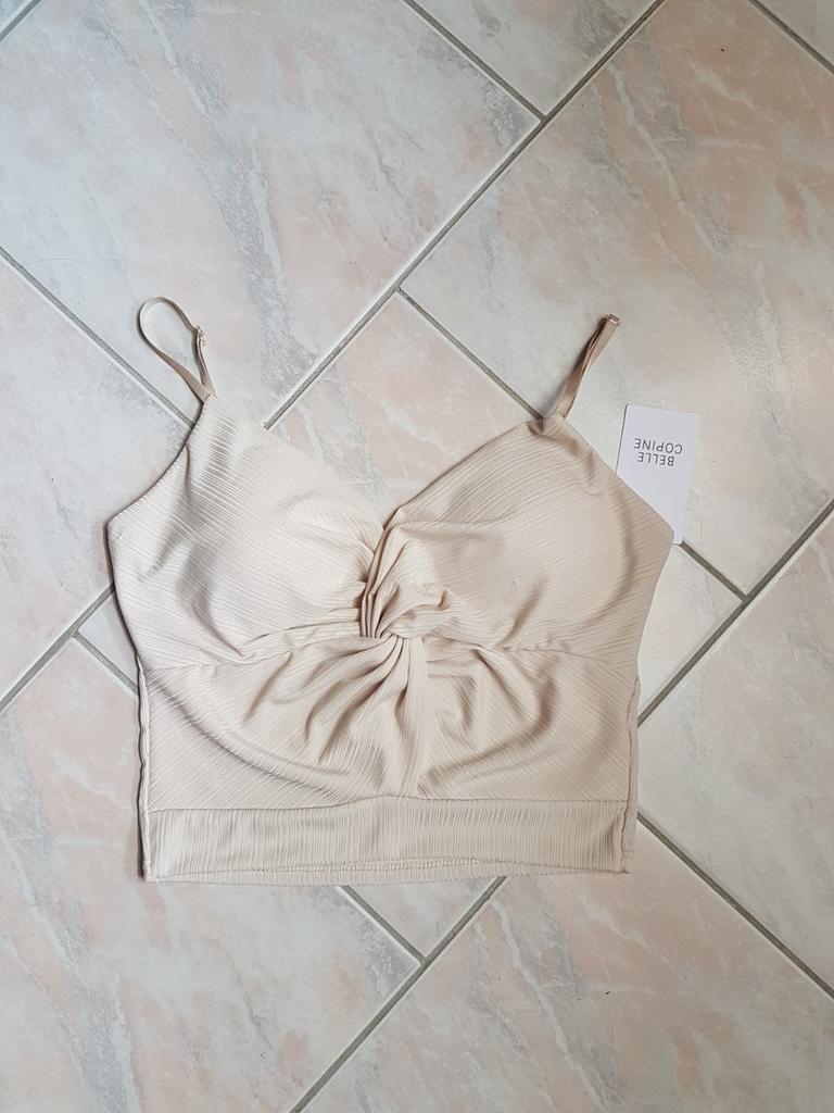 crop top, Maat 38/40 (M), Beige, Nieuw, Ophalen of Verzenden
