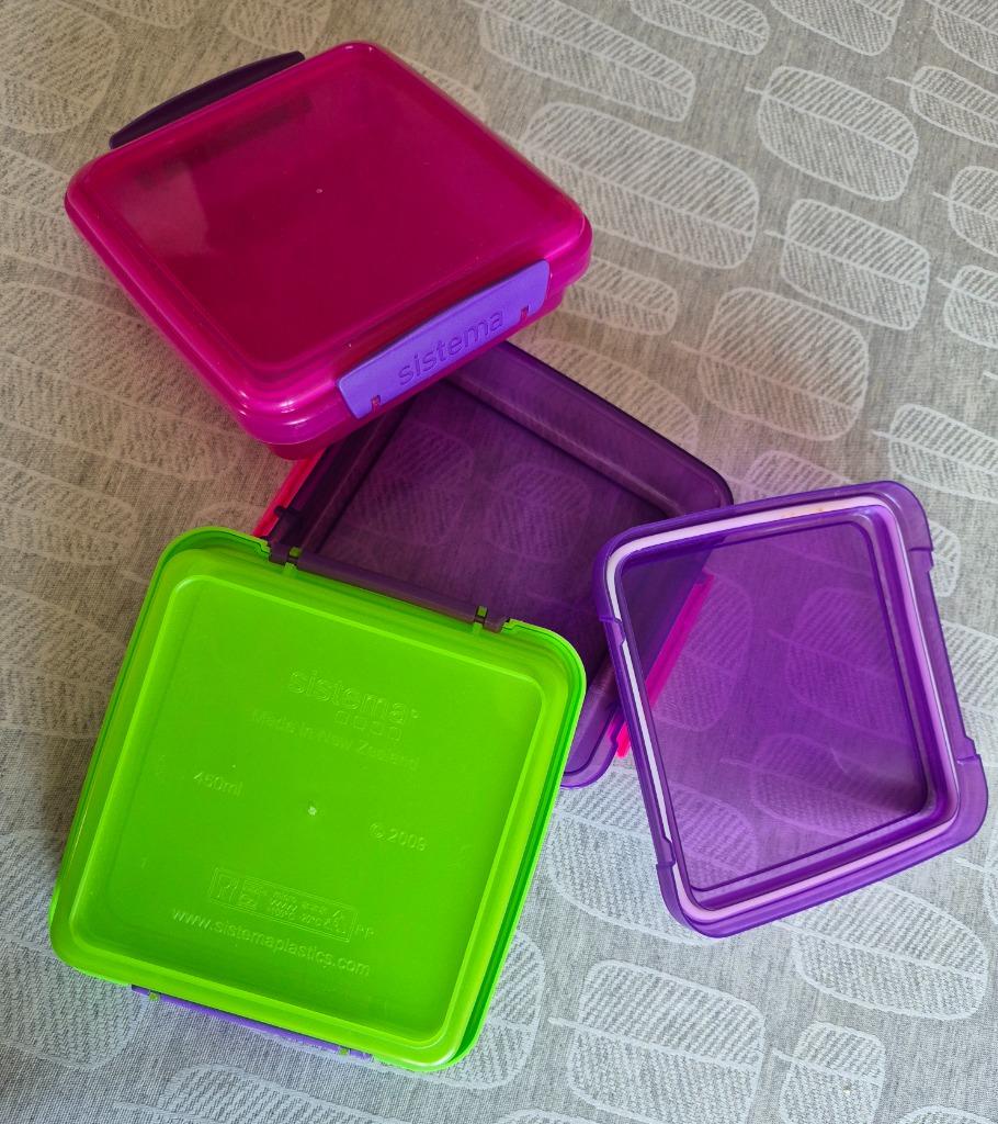 Sistema KLIP IT Sandwich Box  - lot 3 pièces, Enlèvement ou Envoi, Utilisé, Rouge, Boîte