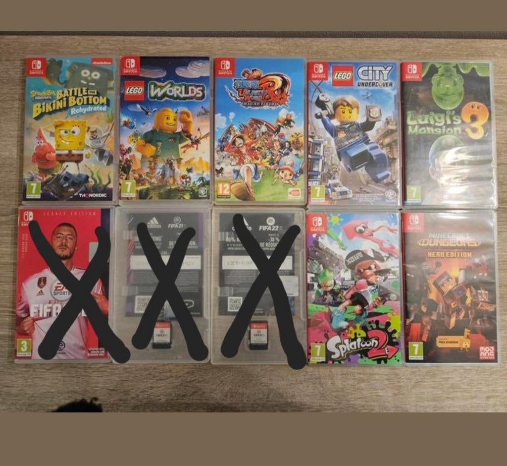 Jeux de switch, Games en Spelcomputers, Spelcomputers | Nintendo Switch, Gebruikt, Ophalen of Verzenden