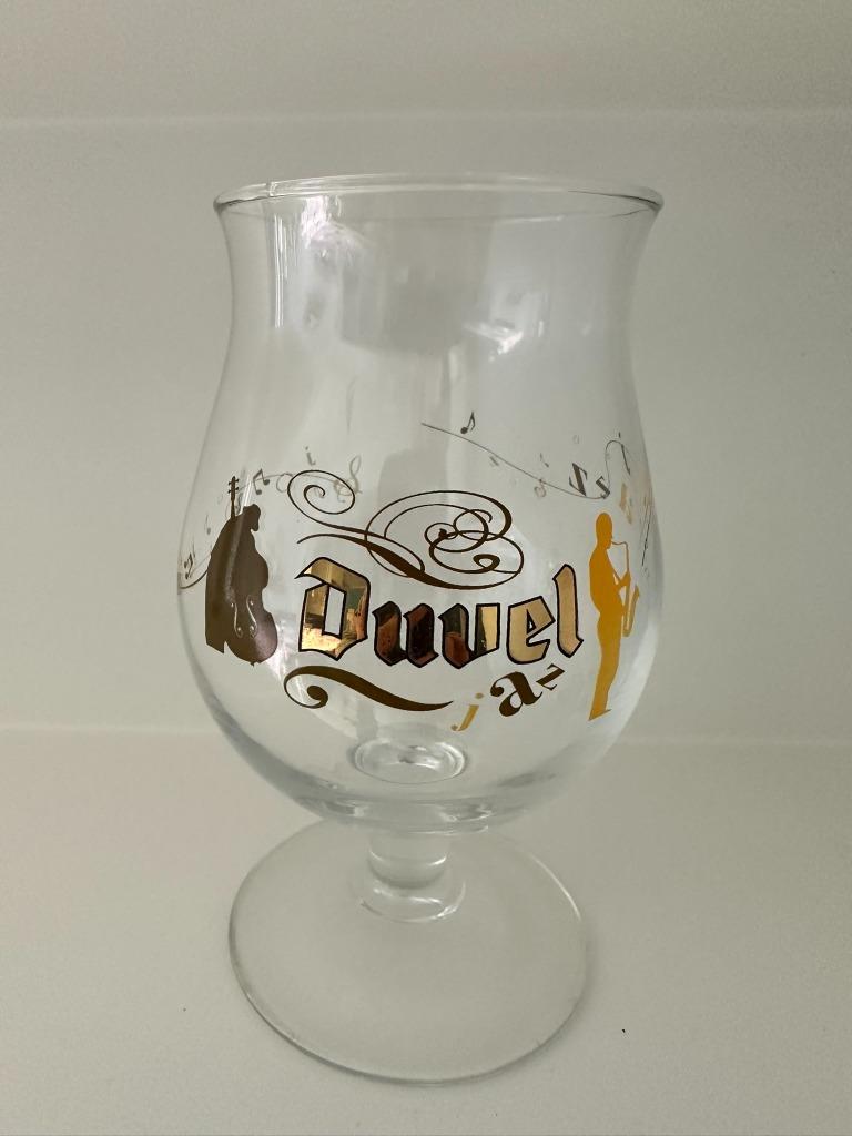 Verre DUVEL JAZZ, Collections, Verres & Petits Verres, Utilisé, Verre à bière, Enlèvement ou Envoi