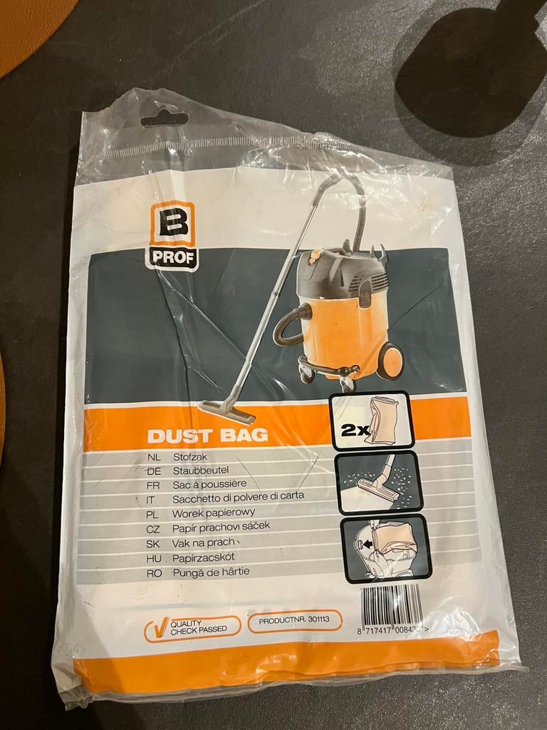 1x stofzuigerzak B Prof Boels, Doe-het-zelf en Bouw, Reinigingsmachines, Ophalen, Nieuw