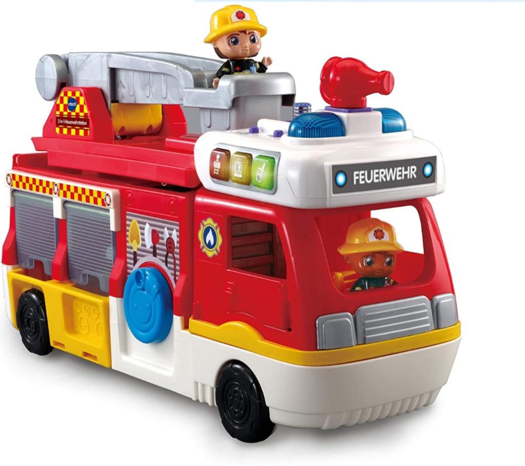 Camion pompiers VTECH, Ophalen, Zo goed als nieuw, 6 maanden tot 2 jaar