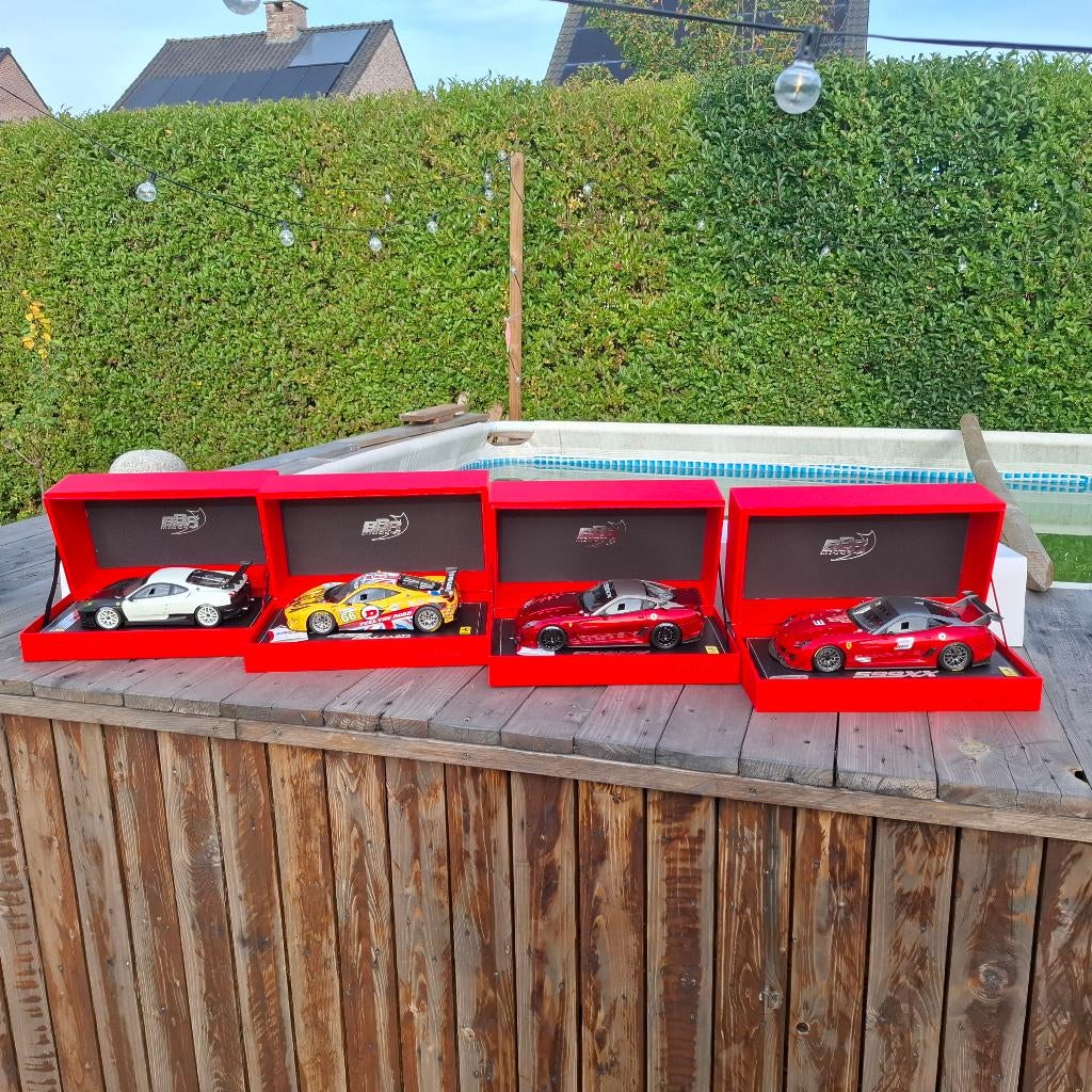 4 x 1/18 BBR Ferrari, Ophalen of Verzenden, Nieuw, Auto, Overige merken