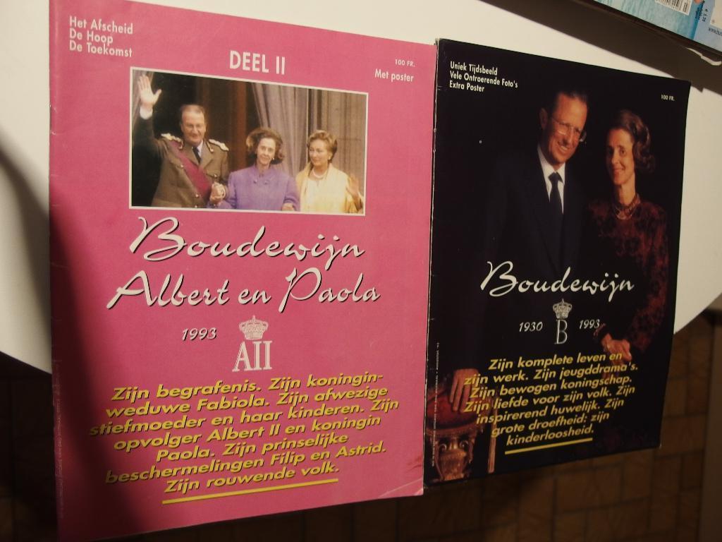 Twee speciale edites Boudewijn/ Albert en Paola, Verzamelen, Koningshuis en Royalty, Gebruikt, Tijdschrift of Boek, Ophalen