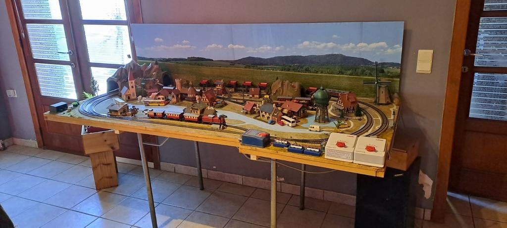 Marklin circuit train sur plateau, Enlèvement, Comme neuf, Rails