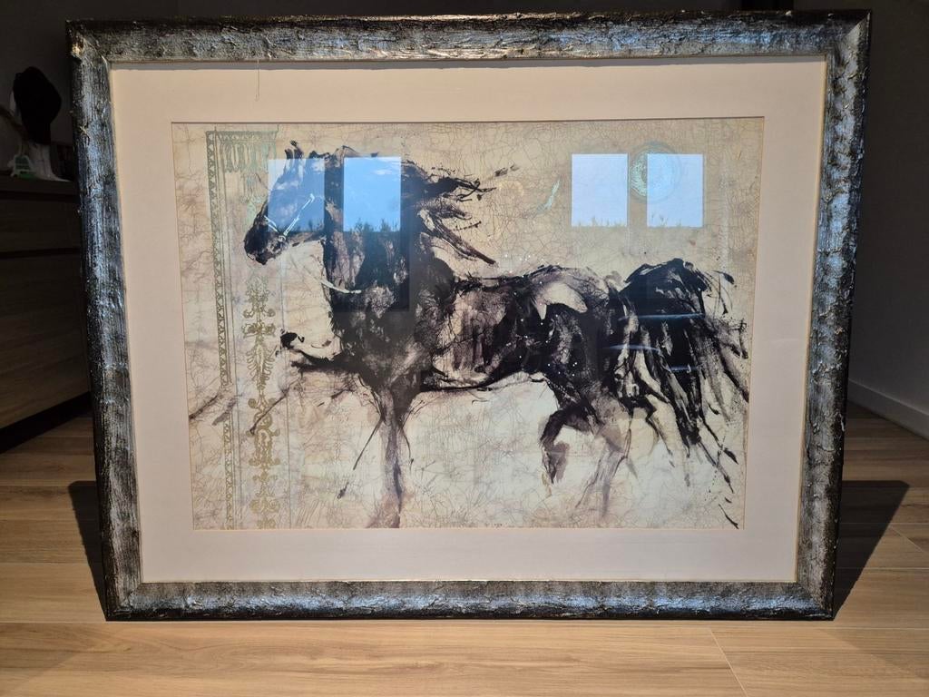Schilderij/Tekening paard, Enlèvement