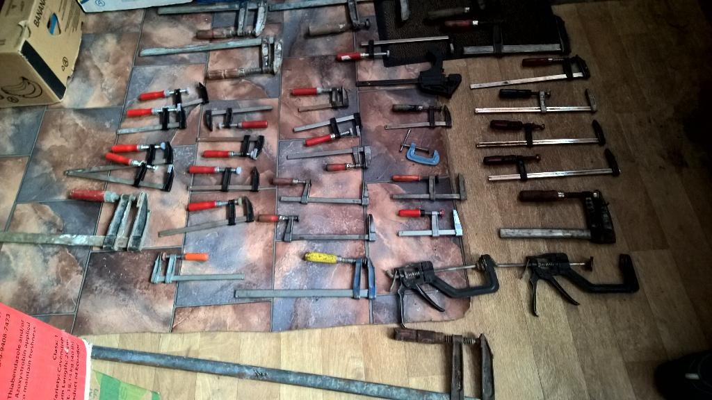 Serre joint 35 piece, Bricolage & Construction, Outillage | Outillage à main, Enlèvement ou Envoi, Utilisé