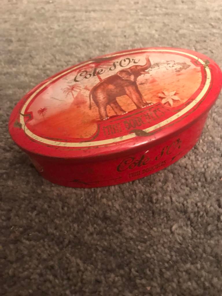 OUD BLIKKEN DOOSJE COTE D’OR, Ophalen